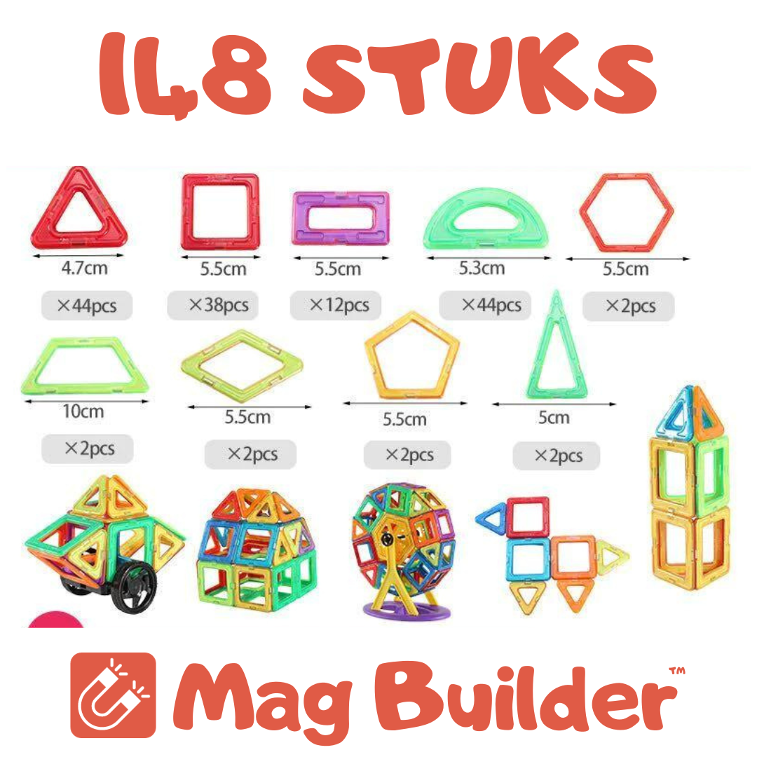 Mag Builder™ | Ontplooi De Eigen Creativiteit - Magnetische Tegels