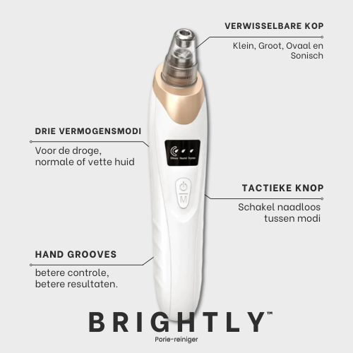 Brightly™ | Derma Suction zwarte kop verwijderaar